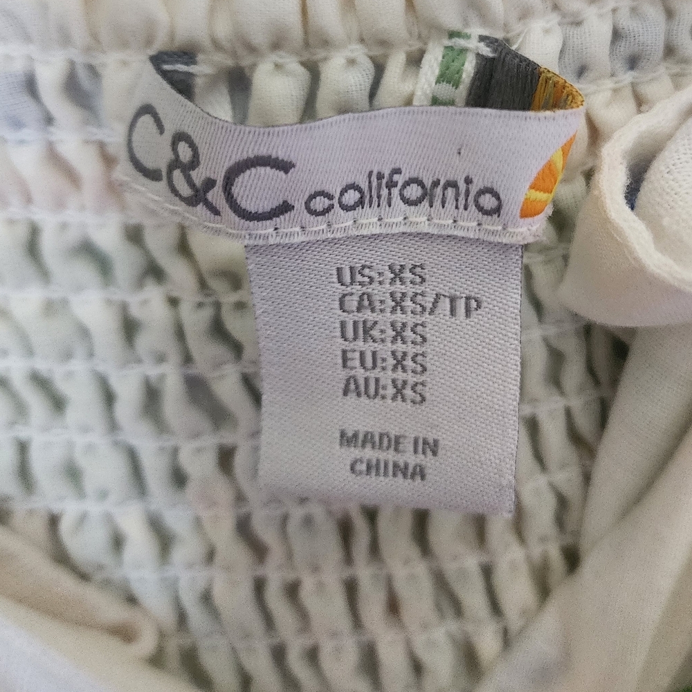 C&C California Tropical Linen Blend Maxi Dress - Picture 7 of 8